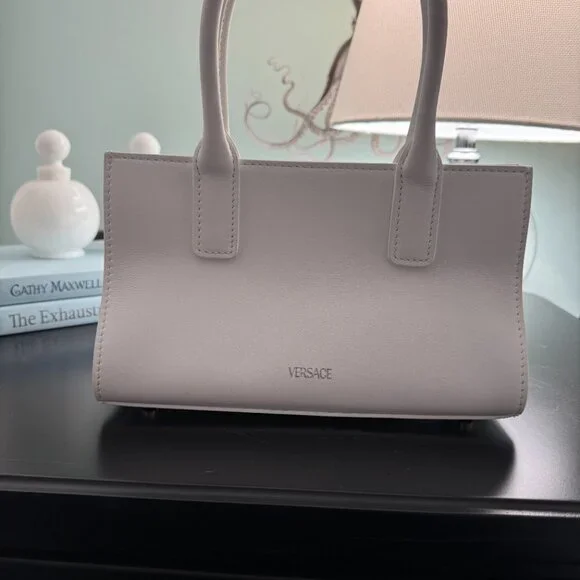 Versace Medusa 95 Small Leather Tote Bag $100 Used - Picture 2 of 3